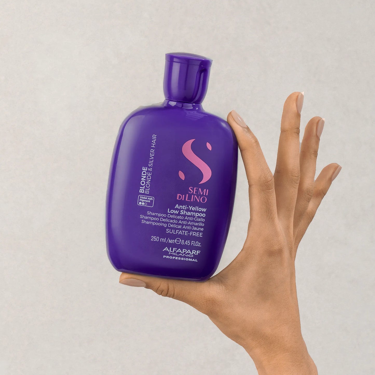 Anti-Yellow Low Shampoo Semi di lino